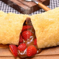 Pastel de Nutella com Morango
