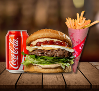 Campeiro + Adicional Batata Palito + Coca-Cola 350ml