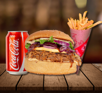 Pulled Pork + Adicional Batata Palito + Coca-Cola 350ml