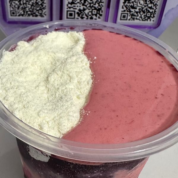Açai, c\ mousse de morango de 1l