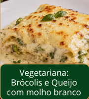 Lasanha Vegetariana — Brócolis e Queijo